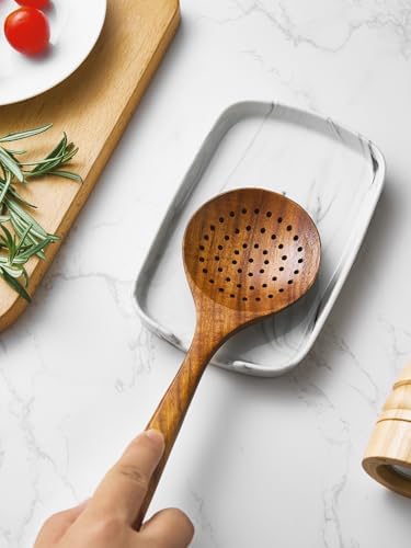 ABRUTY Spoon Rest for Stove Top, Ceramic Spoon Holder for Counter, Modern Farmhouse Decor Accessories for Spatula, Spoons or Tongs