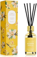 Airkeep Reed Diffuser Set, 3.38 fl oz (100 ml) - Bourbom Vanilla Oil Diffusers with 8 Reed Sticks, Home Fragrance Reed Diffuser for Bathroom Shelf Decor