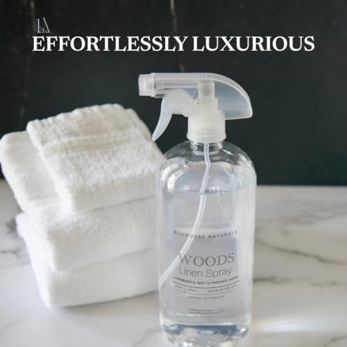 Hillhouse Naturals - Linen Spray - Made in the USA - Woods Scent - 1 L