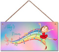 Personalized Ballet Girl Sign Cute Kids Dancing Girls Themed For Kids Room Door Art Decor For Little Man Cave,Custom Name Wall Decor Decorative Plate For Boys Room Girls Bedroom