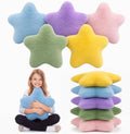 Soaoo 5 Pcs Star Fluffy Pillow Star Shape Pillow, Pastel Collection