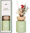 Reed Diffuser Set with Dried Flowers, 5.1 fl oz / 150ml, Moso Bamboo - Home Fragrance Diffuser with Sticks for Bathroom Shelf Decor, Bedroom, Office & Gift