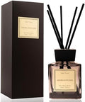 XEPTLE Soft Bloom Suite Reed Diffuser, Hotel Collection Oil Diffuser, Air Freshener, Long-Lasting Scent, Home & Bathroom Essential Oil Diffuser with 5 Reeds, 7.04oz, Black