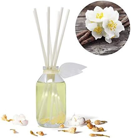 Reed Diffuser Set - Jasmine Vanilla Scented Diffuser with Sticks