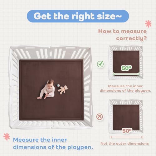 1.3" Thick Baby Play Mat for Floor,71x79 Large Memory Foam Tummy Time Mat