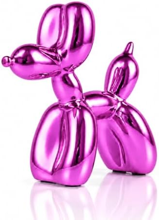 Red Balloon Dog Decor,Balloon Animal Decor,Shelf Decor Preppy Room Decor,Cute Statue Home Decor, Bedroom Modern Sculpture Desk Decor,Office Gold Decorations Small Figurines