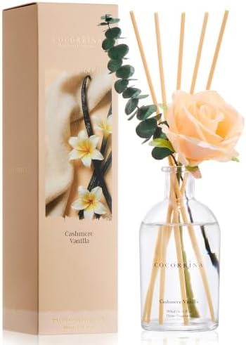 COCORRÍNA Reed Diffuser Cashmere Vanilla 6.76 fl oz Home Bathroom Fragrance