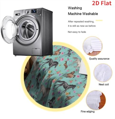 Horse Blanket 40"x50", Soft Lightweight Throw Blanket for Kids Teens Adults, All Season Cozy Decorative Blanket for Sofa Bed Couch Travel