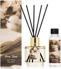 Airkeep Reed Diffuser Set with Refill & 8 Reed Sticks, 6.96 fl oz Clean Linen Home Fragrance, Long Lasting Aromatherapy Diffuser for Bedroom, Bathroom & Living Room