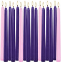YOROXRG 16 Pack Advent Taper Candles Premium Hand Dipped 10in Unscented Christmas Taper Candles - Ideal for Seasonal Celebrations, Holidays, Church, Celebration, Party
