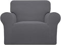 Easy-Going Stretch Chair Slipcover with Arm Washable Gray