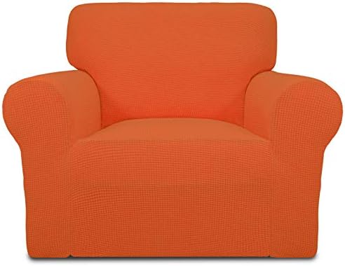 Easy-Going Stretch Chair Slipcover with Arm Washable Orange
