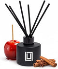 Reed Diffuser Set | Candied Apples & Spices | 6 Reed Sticks | Scent Diffuser for Bedroom Bathroom Living Room & Office (4.2 FL Oz.)