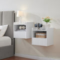 BuildHom 16"Wide Floating Nightstand Set of 2 for Bedroom