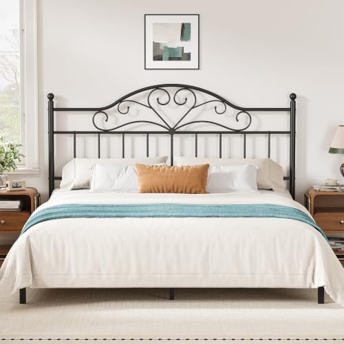 Vintage Headboard for King Bed Frame, Metal Headboard Only King Size