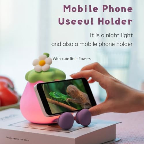 Eggplant Night Light for Adults Kids,Cute Silicone Dimmable Sleeping Decoration Nursery Nightlight,Rechargeable Bedside Touch Table Lamp for Kawaii Room Decor