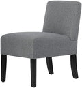 BestMassage | Armless Chair | Grey | Pack of 1 | Hard Wood Accent Chair