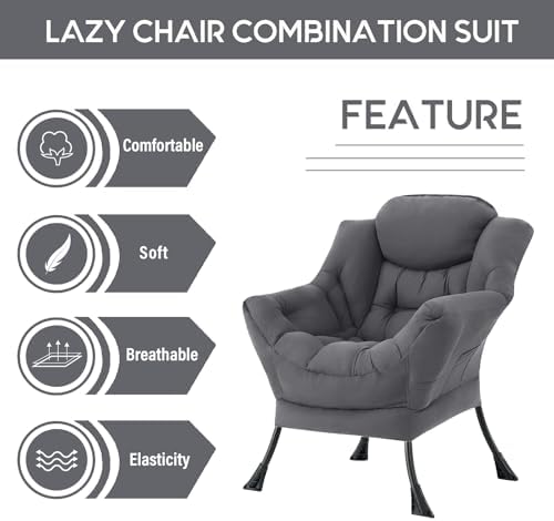 LITA Lazy Chair Comfy Accent Reading Chair