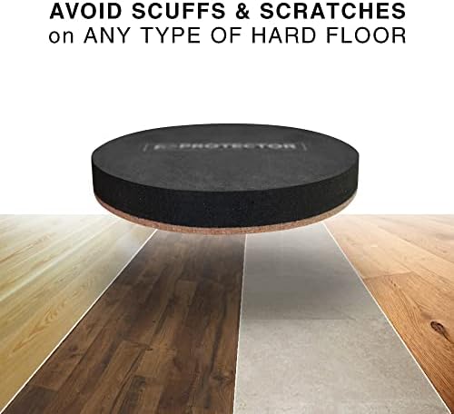 Felt Furniture Sliders Hardwood Floors X-PROTECTOR – 8 PCS 4 3/4 inch