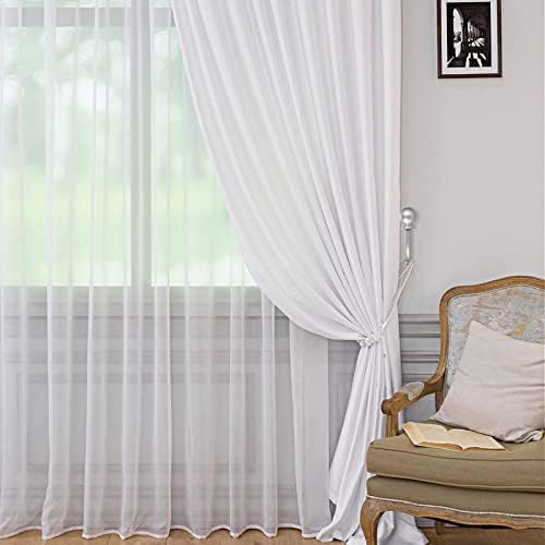 Sumnacon Curtain Holdbacks 2 Pcs Wall Mounted Curtain Tiebacks,Silver