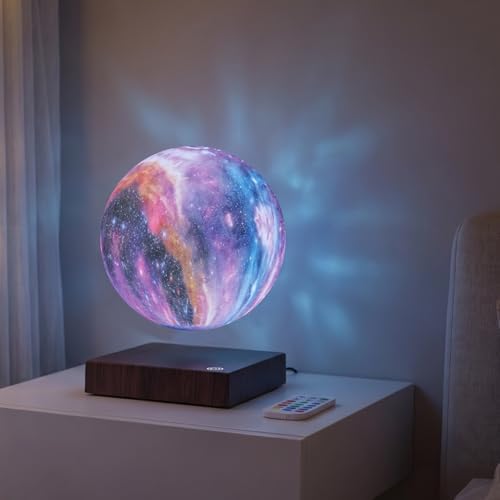 Levitating Moon Lamp Floating and Spinning in Air Freely with Gradually Changing LED Lights,Decorative Light for Kids Lover Friends
