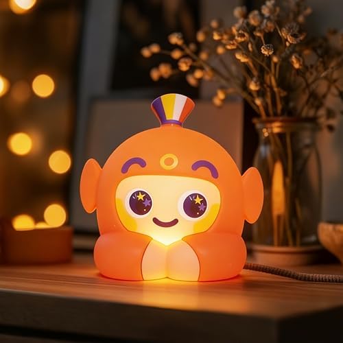 Squishy Night Light Lucky, Soft Tap Control Squishy Silicone Lamp LED Light