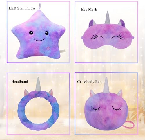 Throw Pillows for Couch Set Christmas Bed Living Room Decor Home Sofa Cushion Chair Back Seat Birthday, Cute Soft Decorative Star Pillow Plush Purple Colorful Throw Pillow Cover