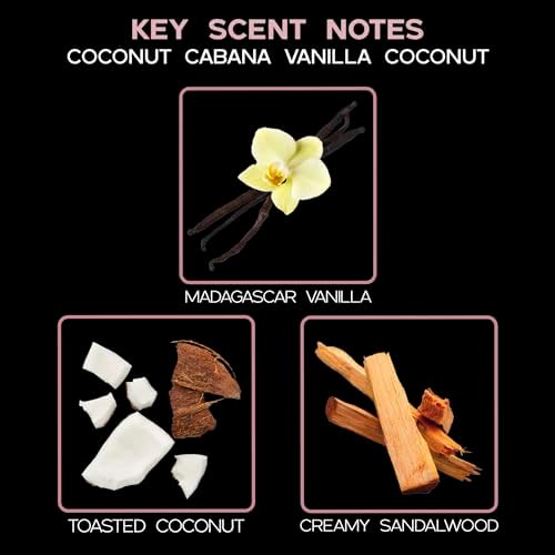 Reed Diffuser Set - Coconut Cabana Scented Diffuser with Sticks