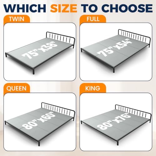 Bunkie Board Twin Size 10mm (75x38), Anti-Slip Bed Slats Twin