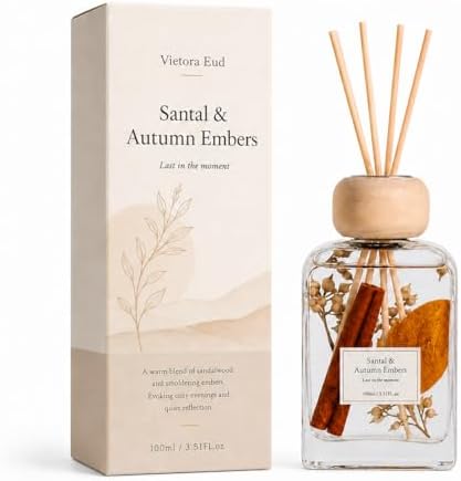 Santal & Autumn Embers Reed Diffuser, 3.5 Fl Oz