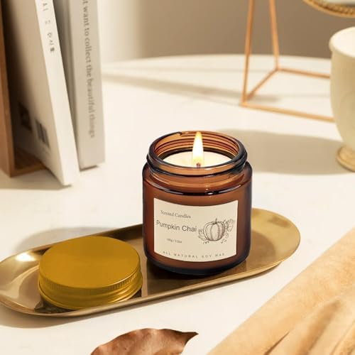 6-Pack Jar Scented Candles for Home Scented - Home Decorative Candles Gift Set, 3.5oz Soy Wax Candles for Living Room, Bathroom, Kitchen, Housewarming Gifts & Birthday Presents