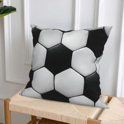 Baseball Soccer Decorative Throw Pillow Covers 18x18 Inch Set of 4