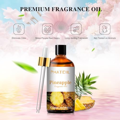 PHATOIL Pineapple Fragrance Oil for Diffuser Aromatherapy 3.38FL.OZ