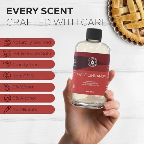 Aroma Country Apple Cinnamon Luxury Diffuser Oil Refill (8.5 Fl Oz)