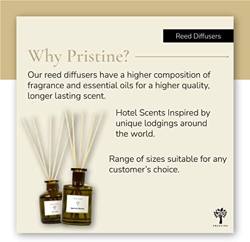 PRISTINE English Country Inn Reed Diffuser for Home | Fresh Blend of Strawberry, Vanilla, Musk Reed Diffuser Set, Oil & Reed Diffuser Sticks | Home & Office Decor | Fragrance