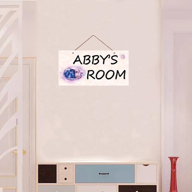 Personalized Signs Cute Cats Sign For Little Man Cave Funny Animals Sign Custom Name Customized Sign for Kids Room Nursery Wall Art Decor For Pet House Kitty Litter Cat house