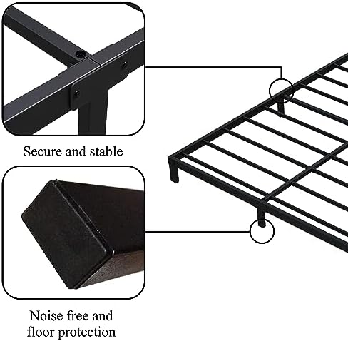 7 Inch Full Bed Frame, Low Profile Full Size Bed Frame