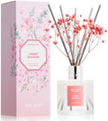 Airkeep Reed Diffuser Set,6.96 fl oz (200 ml) - Cherry Blossom Oil Diffusers with 8 Reed Sticks, Home Fragrance Reed Diffuser for Bathroom Shelf Decor