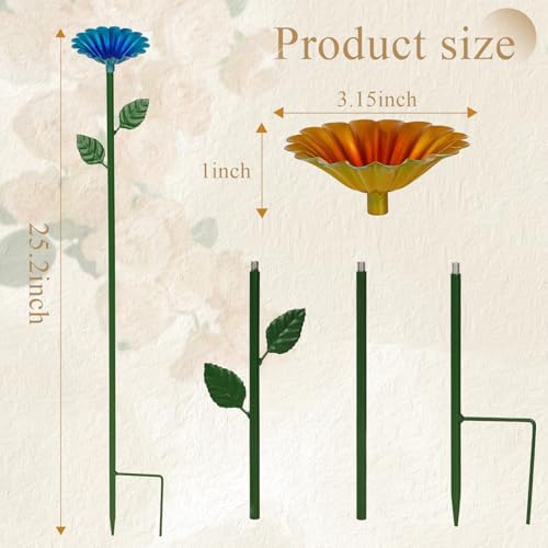6 Pack Bee Watering Station, Bee Bath for Garden Outdoor Yard Decor