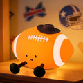 YISUN Football Night Light, Soft Silicone Nursery Night Lamp, Rechargeable Dimmable Rugby Night Lights with Timer, Cute Night Lights for Kids Room Decor Birthday