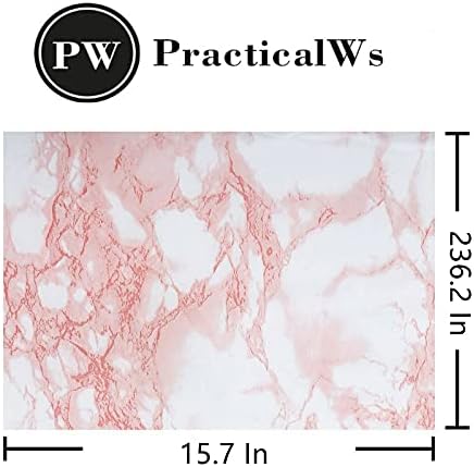 Marble Contact Paper Pink Peel and Stick Wallpaper for Kitchen Countertop