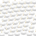 YOROXRG 50 Pack of 2-Inch White Floating Candles - Ideal for Weddings, Home Décor, Spa Baths, and Romantic Settings