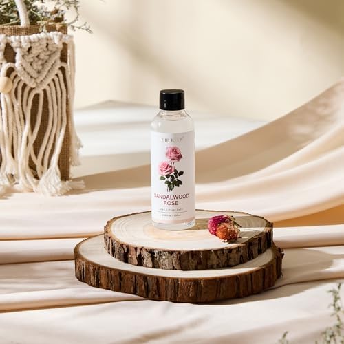 Airkeep Reed Diffuser Oil Refill/Sandalwood Rose/3.38oz（100ml/1 Pack/Scented Oil Refill for Reed Diffuser Home Fragrance for Bedroom, Bathroom Office Home Decor
