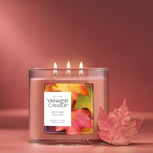 Yankee Candle Autumn Leaves Scented Candle, 14.5oz 3-Wick