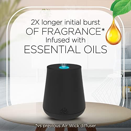 Air Wick Essential Mist Starter Kit (Diffuser + Refill), Apple Cinnamon, Fall Scent, Fall Spray, Essential Oils Diffuser, Air Freshener (Pack of 3)