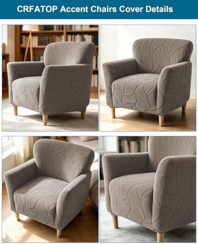 CRFATOP Accent Chair Cover, Stretch Armchair Slipcover for Living Room,A38