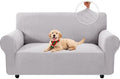 XINEAGE Stretch 2 Seater Slipcover, Non-Slip Pet Couch Cover,Silver Gray