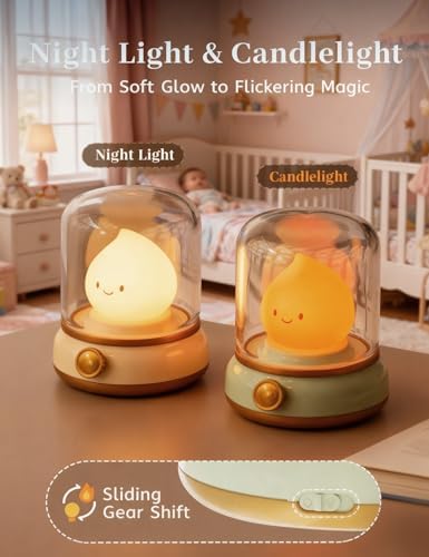 Night Light for Kids, Ghost Campfire Night Light, Cute Desk Lamp