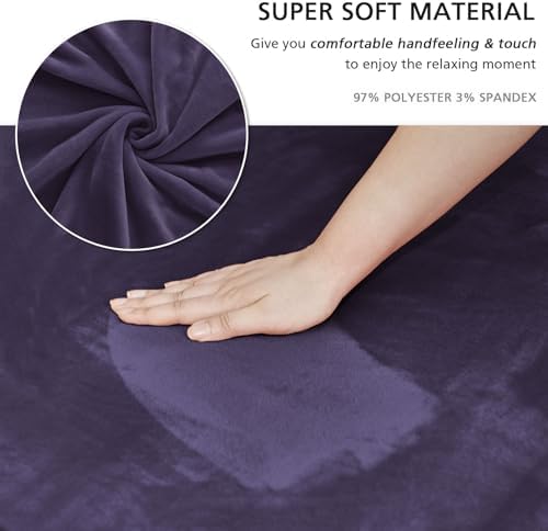 NICEEC Love Seat Couch Covers Loveseat Covers Universal Cover with Skirt
