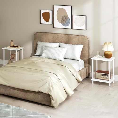 HOOBRO End Table, Small Side Table, Nightstand for Small Spaces